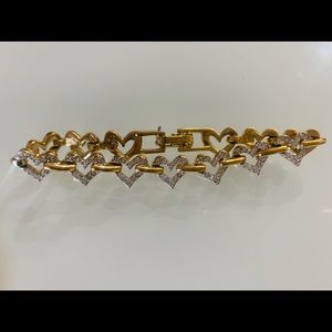 Swarovski heart bracelet